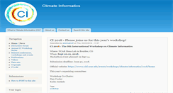 Desktop Screenshot of climateinformatics.org
