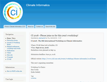 Tablet Screenshot of climateinformatics.org